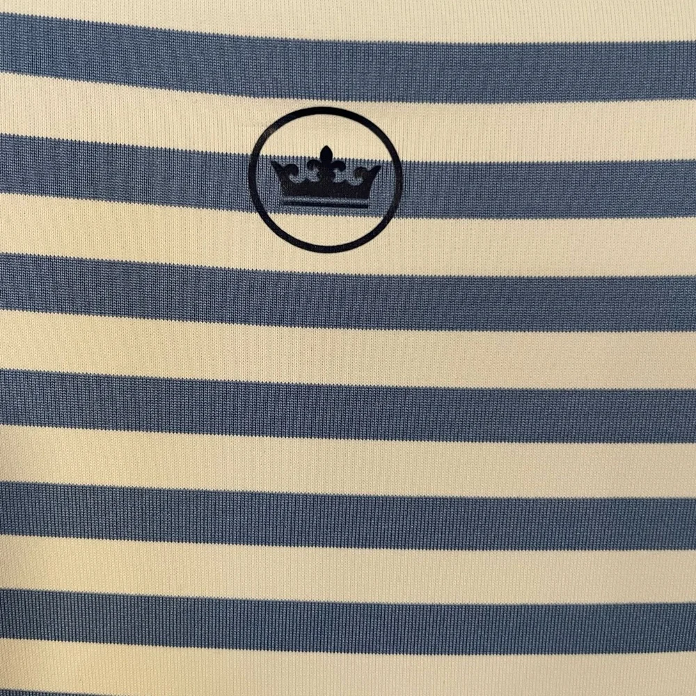 Peter Millar Crown Crafted Bass Striped Jersey Polo Shirt - Picture 5 of 5